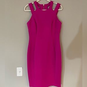 CALVIN KLEIN || FUCHSIA PINK DRESS